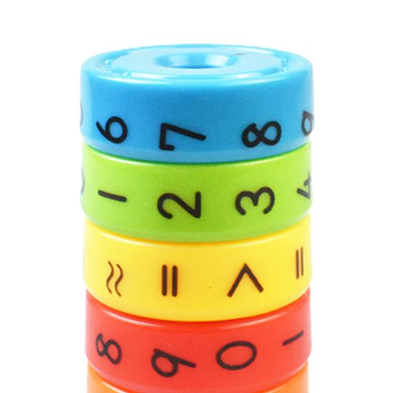 Магнитный цветной обучающий куб для изучения арифметики, развивающая игра, яркие цвета, счет, подарок для детей, математика, цифры, головоломка, куб, образовательная игрушка