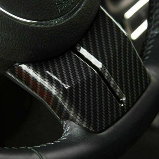 For 2011-2017 Jeep Wrangler JK ABS Carbon Fiber Inner Steering Wheel Cover Trim