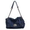 Retro Casual Denim Bag Women's 2024 New High-end Chain Shoulder Bag Large-capacity Commuter Tote Bag