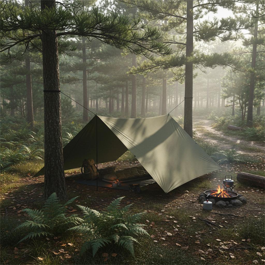 Silver Coated Outdoor Tent Sun Shelter Rainproof Canopy for Camping Beach