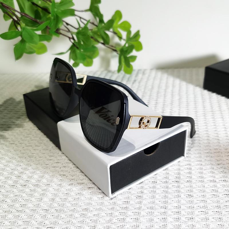 Солнцезащитные очки женские очки высокого класса солнцезащитные очки с защитой от ультрафиолета большая оправа круглое лицо тонкие солнцезащитные очки