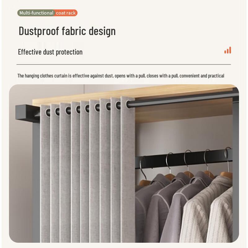 Easy Assembly Steel Frame Fabric Wardrobe