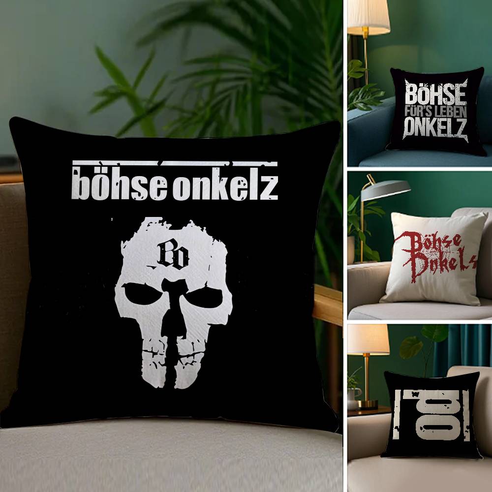 Music B-Bohse Onkelz-MT Band Pillow Case Printed Brushed Fleece Pillow Baby Skin-Touch Eco-Friendly Dye-Sublimat