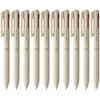 Pentel, трехцветная шариковая ручка, Calme, 0,5 мм, бежевый, упаковка 10 шт. BXAC35H
