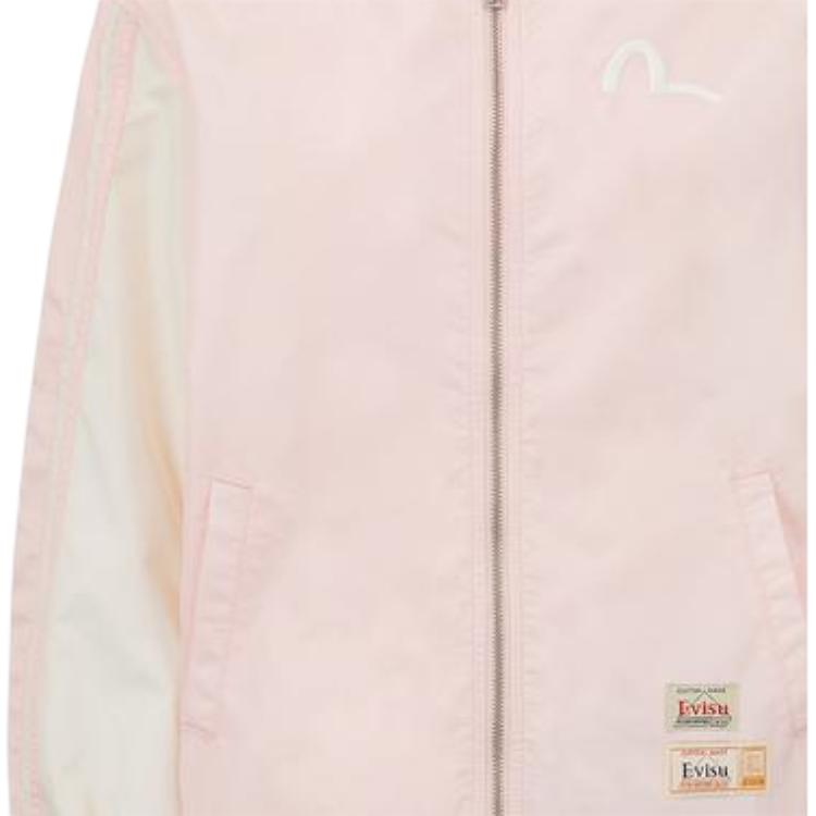 Evisu Ss22 Deconstructed Buddha Head Versatile Logo Letter Loose Jacket Women jackets Pink 2ESHTW2JK778OSNY