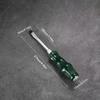 Magnetic Screwdriver One Character and Phillips Made In China, Cushion Grip, Suitable for Household use,Green