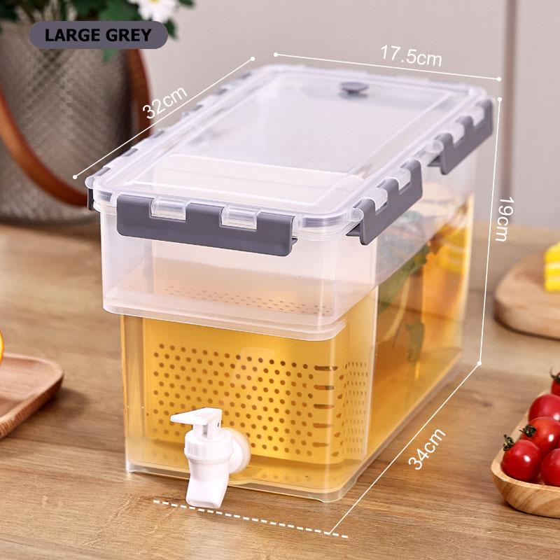 Пластиковый чайник, пищевой холодильник с краном, 3,5 л-6 л, ведро для холодной воды, ведро для холодного сока, большая емкость, ведро для холодной воды