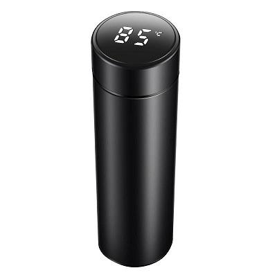 500ml Tea Infuser Thermoses Water Bottle Portable Travel Mug with Smart LCD Touch Screen Keep Hot Or Cold Coffeeware