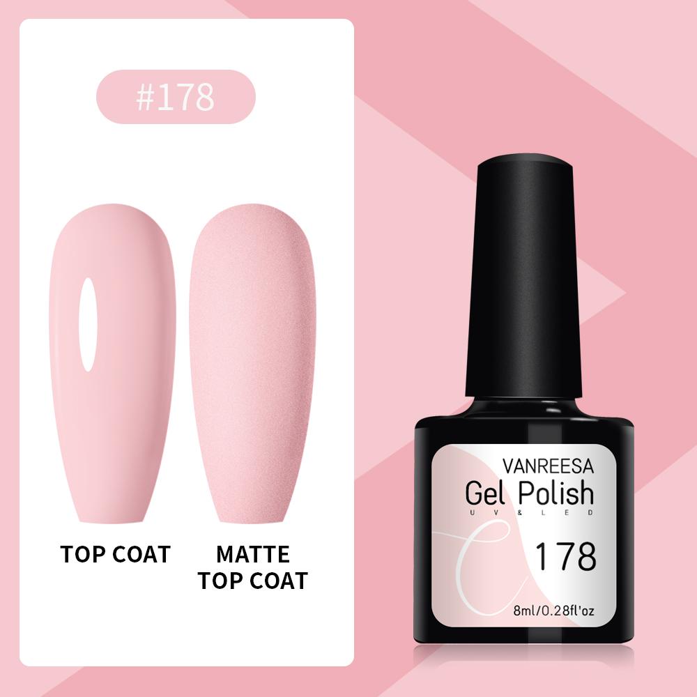VANREESA Набор гелей для ногтей 111 цветов Гель-лак для ногтей Soak Off Базовое покрытие Верхнее покрытие Маникюр для ногтей УФ-светодиодный полуперманентный лак Стойкий гель для дизайна ногтей