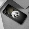 Чехол для телефона с китайским медведем и пандой для Samsung Galaxy S22 Pro S21 S20 Ultra FE S10 Lite 5G S10E S9 S8 Plus, мягкий черный чехол из ТПУ