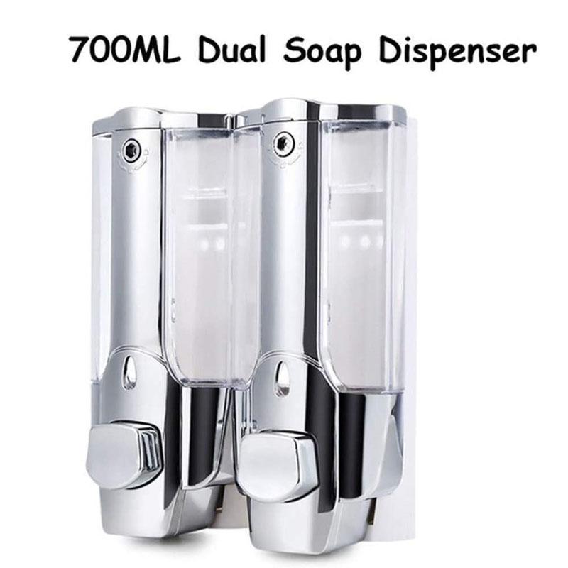 350 мл дозатор мыла для рук, шампуня, настенное крепление, дозаторы жидкости для душа, контейнеры для ванной комнаты, туалета