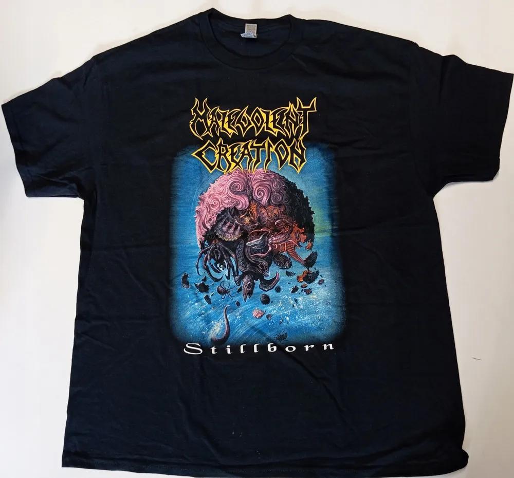 Unisex Short Sleeve Crew Neck Cotton T Shirt Malevolent Creation Stillborn Death