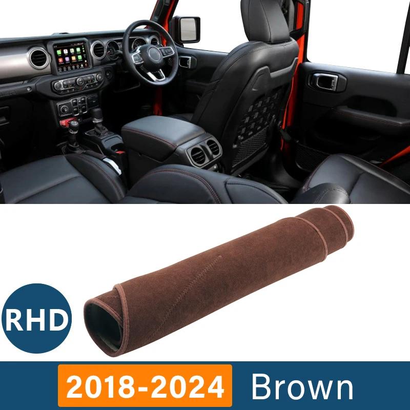 Car Cover Avoid Light Pad Anti-UV Carpets Case Non-Slip Mats Dashboard For Jeep Wrangler JL 2018 2024
