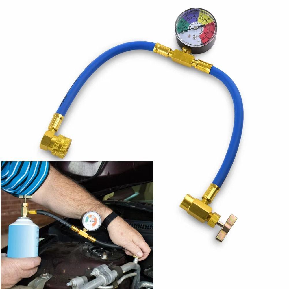 Manometer Refrigerant Recharge Kit Gauges Car Conditioning Kit  Freon Refilling