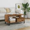 VidaXL Coffee Table Old Wood 90x49x45 Cm Engineered Wood 857454