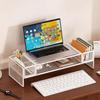 Adjustable Laptop & Monitor Stand with Storage Shelf