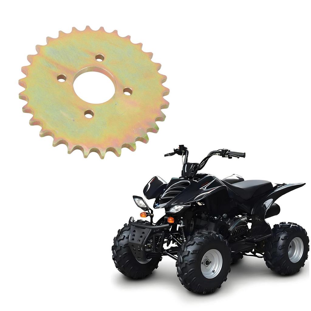 Mini Bike Go Kart Rear Sprocket 30 Teeth Metal Chain Gear for Dirt Bike Quad Vehicle Modification