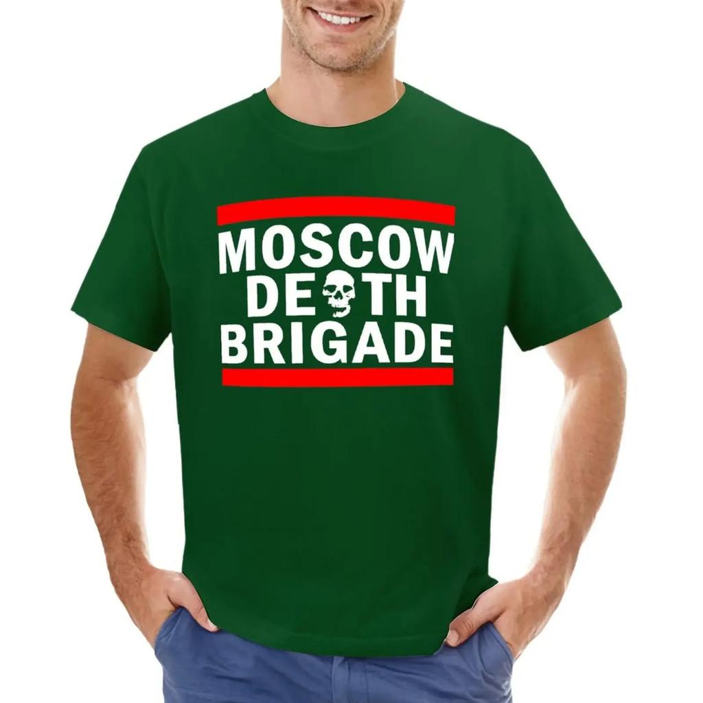 Футболка moscow-death-brigade однотонные заготовки футболки для хлопка