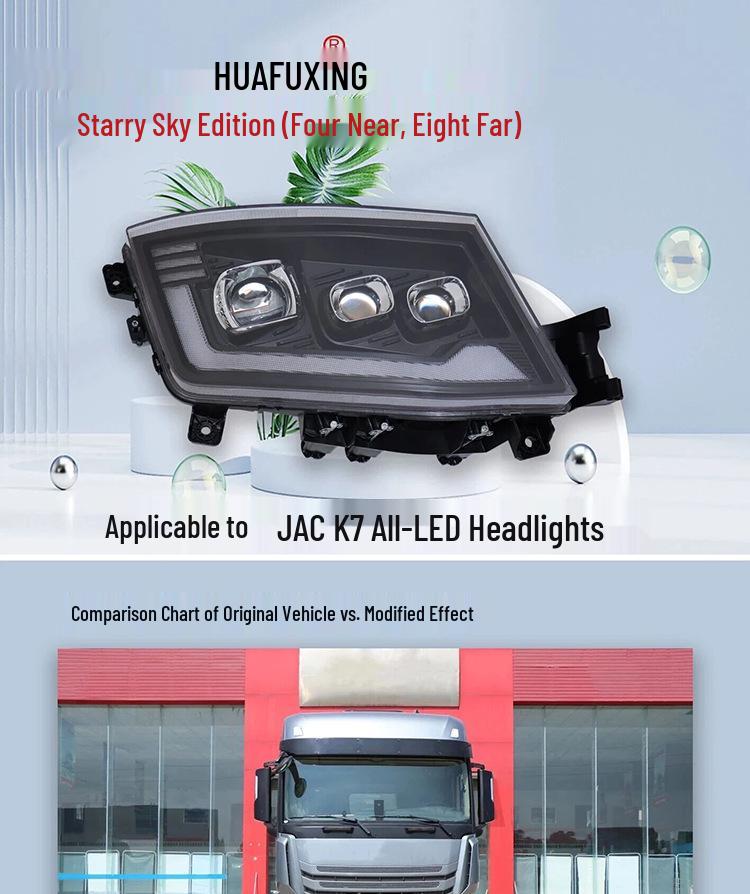 Светодиодная мультилинзовая сборка передней фары JAC Gallop K7 Super Bright