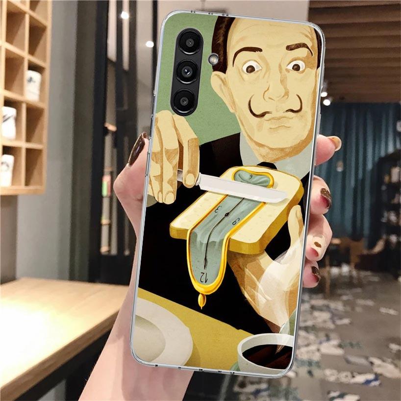 Мягкий чехол для телефона с рисунком Сальвадора Дали для Samsung Galaxy A17 A16 A26 A36 A56 A15 A14 A13 A55 A54 A53 A35 A34 A33 A25 A24 A23 A05S