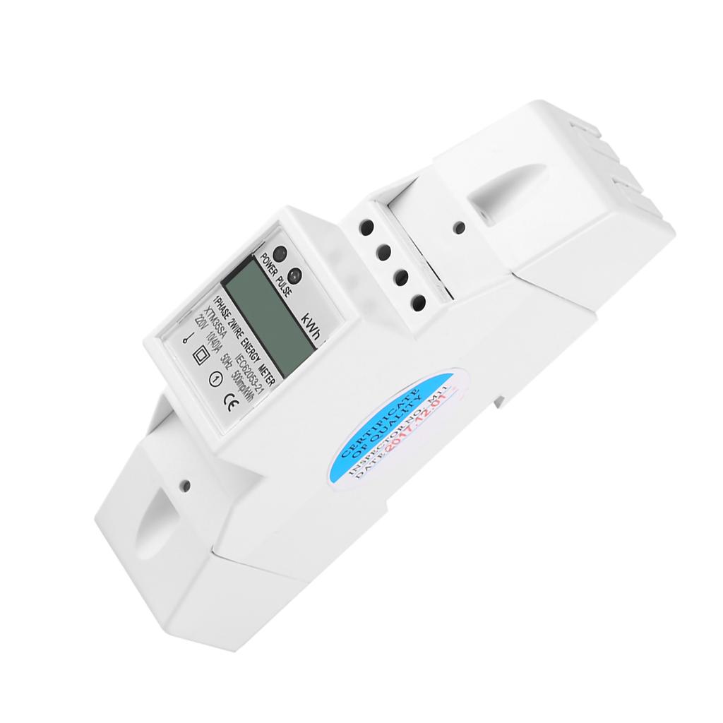 Цифровой ЖК-дисплей однофазный Din Rail электрический счетчик 1040A электронный счетчик кВтч