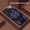 Креативный Мех Для Xiaomi Redmi 13C Note13 12 Pro Plus 5G Note 9 13T Pro POCO X6 F5 F6 Черный Чехол Из Закаленного Стекла