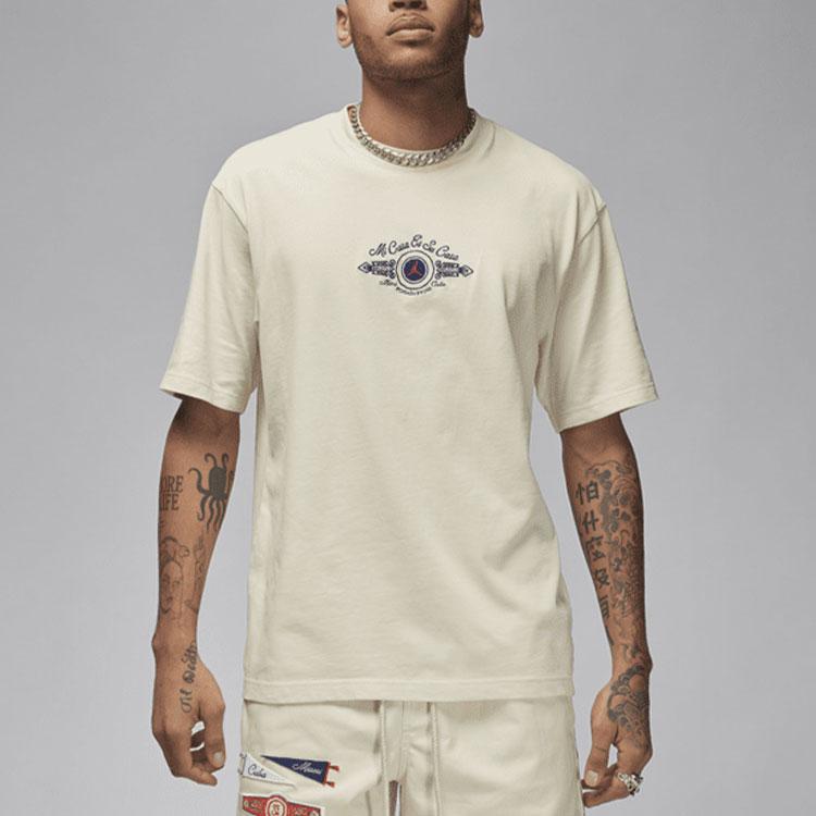 Jordan X SoleFly T Shirt Asia Version Men's Ecru FQ3803-203