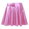 Girls Metallic Dance Pleated Skirts Ballet Tutu Skirts Modern Dance A Line Skirts Performance Skorts