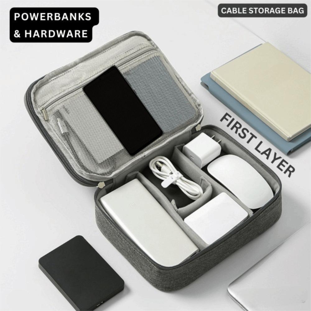 Пылезащитная сумка для цифрового хранения на молнии, сумка для цифровых аксессуаров, сумка для хранения зарядного устройства, дорожная