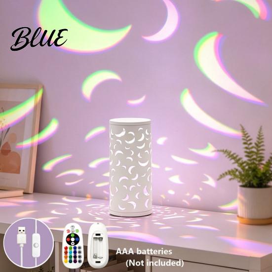 Романтическая акцентная лампа USB-проектор бабочка RGB 16 цветов Декоративная лампа с пультом Светодиодная настольная лампа с полым корпусом Ночник для спальни