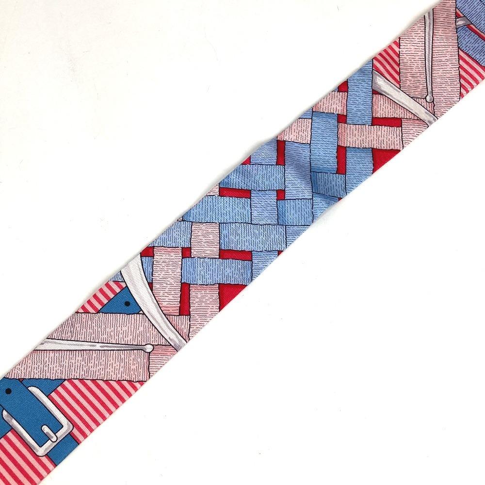 HERMES Twilly Twilly Bandeau Scarf Accessories Scarf silk Red/Light blue