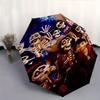 1pc Coco,Skeletons Automatic Folding Umbrella: Compact 8-Bone Design Cartoon Outdoor Travel Companion, Business Umbrella, Christmas Valentin