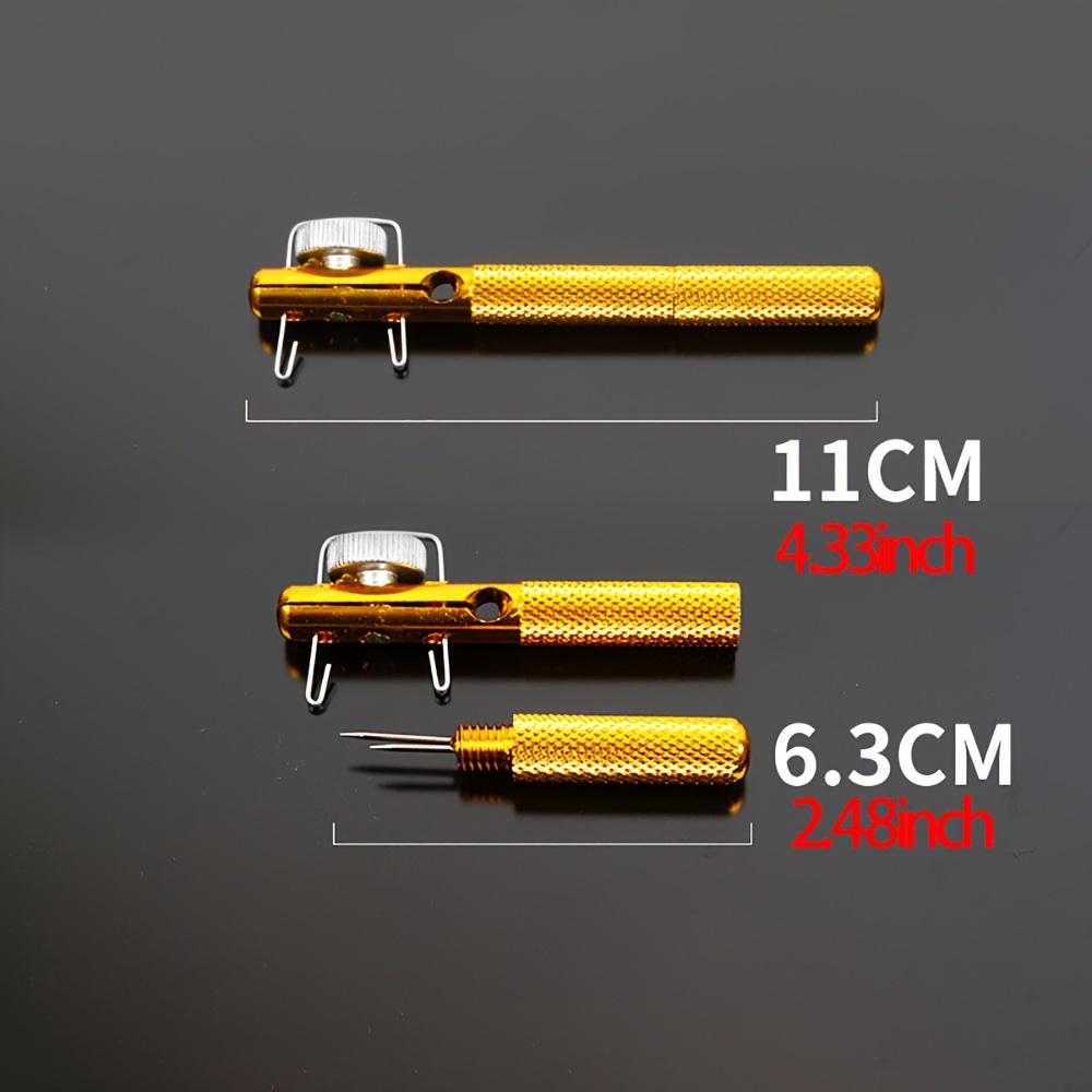 [Портативный рыболовный инструмент] Компактный портативный инструмент из алюминиевого сплава двойного назначения для вязания узлов на леске и привязывания крючков | Идеален для рыболовов