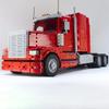 New US Semi Truck Head Model Trailer City Engineering Vehicle Container Truck Children's Toy Technology Building Blocks