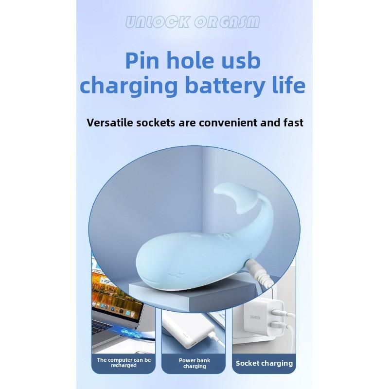 Маленький кит Беспроводной выносной пульт дистанционного управления Прыгающее яйцо Наружный Носимый Флиртующий Мастурбатор Секс-игрушки