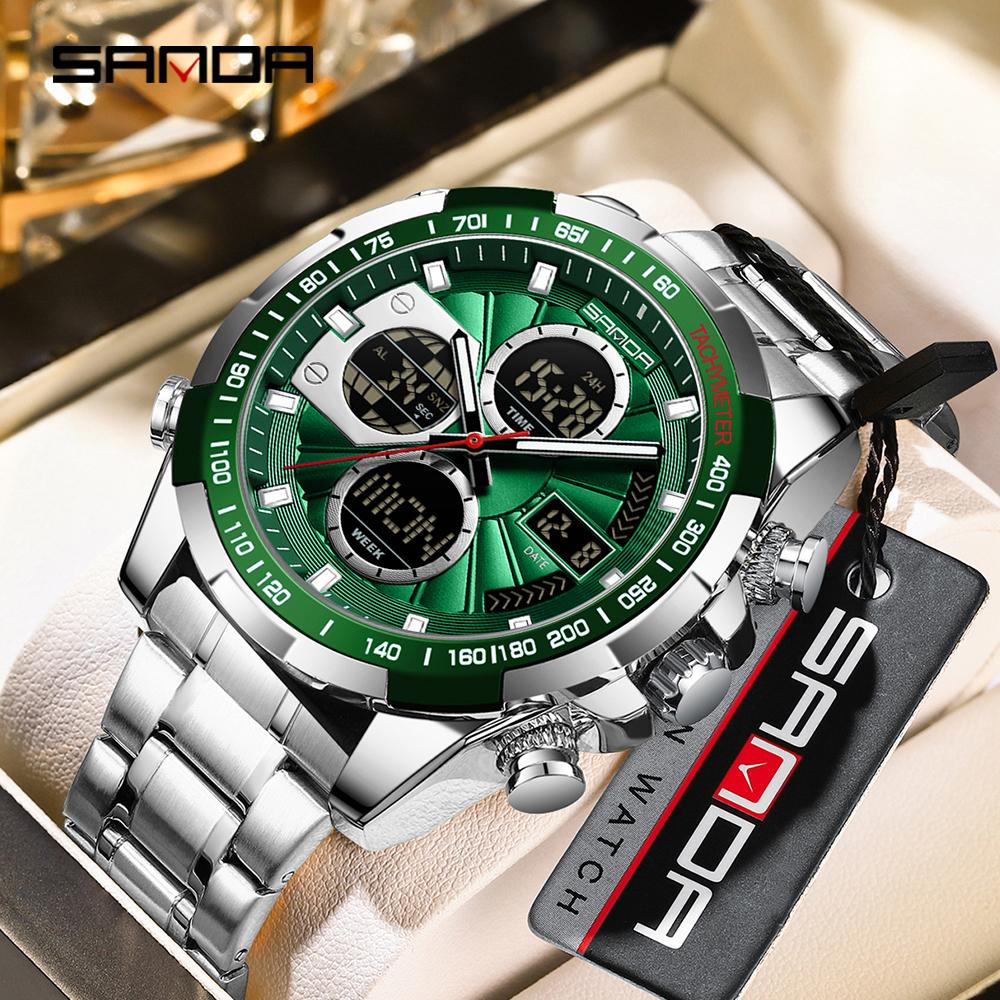 Цифровые светодиодные часы мужские спортивные кварцевые наручные часы роскошный секундомер водонепроницаемые мужские электронные часы