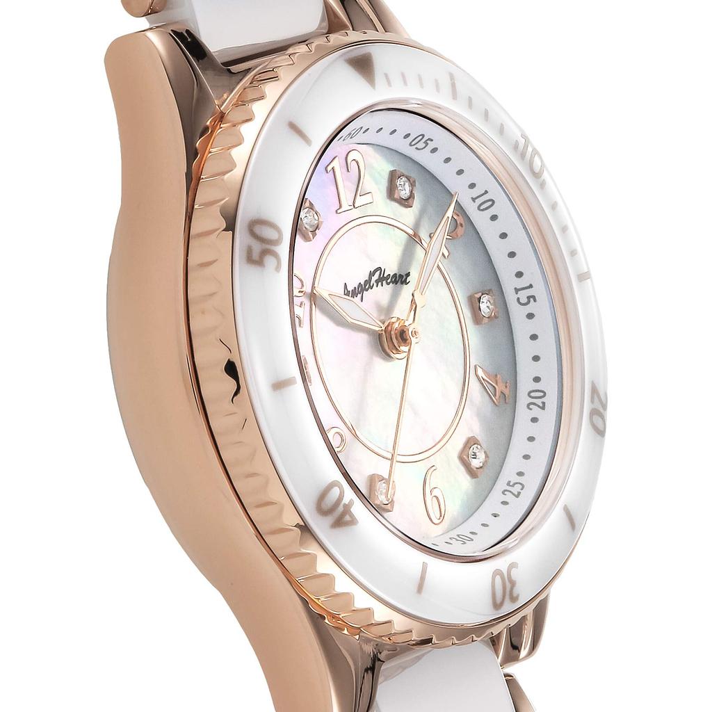 Часы Angel Heart Love Sports Pearl Dial Циферблат из нержавеющей стали Солнечная батарея 30 мм Обычная гарантия Часы WLS29PG Белый [ANGELHEART] Женские