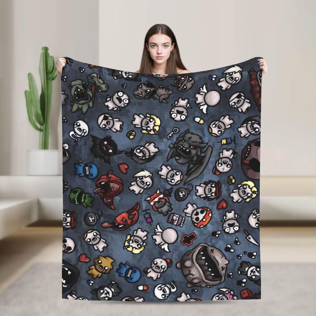 The Binding of Isaac Plush Blanket Kids Flannel Throw Blanket For Bedroom Soft Custom Quality Bedspread Gift