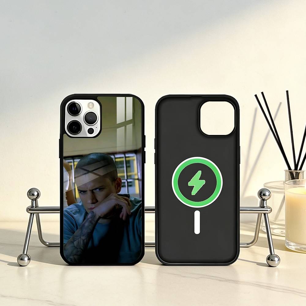 Movie P-Prison B-Break Phone Case For iPhone17,16,15,14,13,12,11 Plus,Pro Max Magnetic For Magsafe Wireless Charging