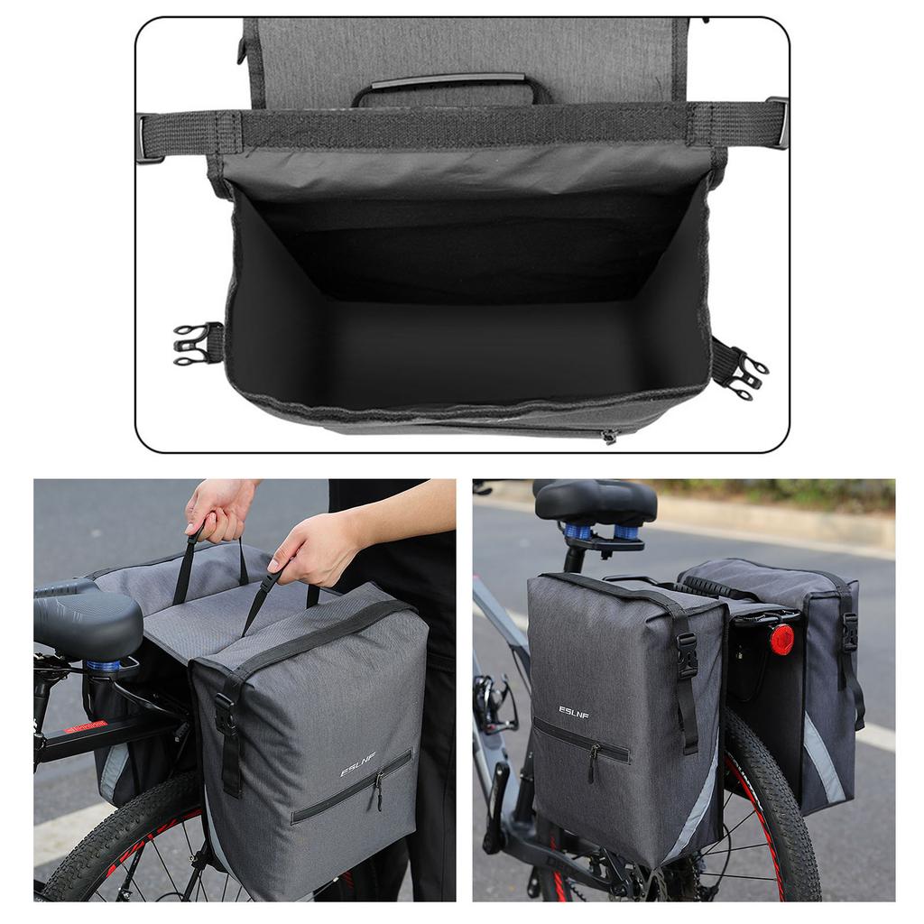 Waterproof Bicycles Carrier Bag Rear Rack Bike Trunk Bag Luggage Pannier Durable Travel Double Side Cycling Bycicles Bag