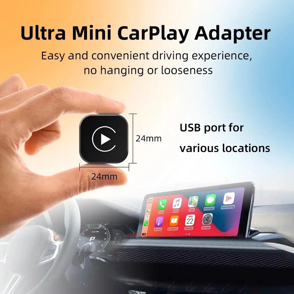 Адаптер CarPlay Android Auto 2 в 1, проводной на беспроводной, для штатной автомагнитолы, с USB-донглом, мини-бокс, Plug and Play, Bluetooth