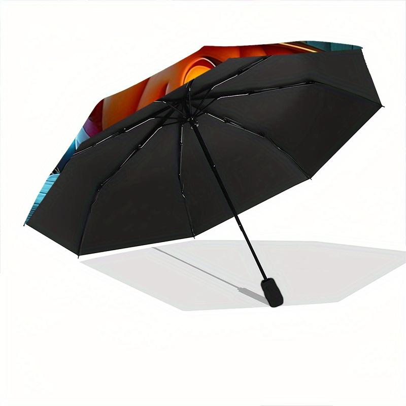 1pc Lively Pumpkins and Ghosts Automatic Opening and Closing Umbrella - Suitable for Various Occasions, Outdoor Activities, Lightweight and Durab