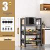 Multifunctional Carbon Steel Kitchen Storage Rack