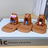 Turtle Capybara Mobile Phone Stand Figure Model Capybara Cell Phone Bracket  Desktop Ornaments