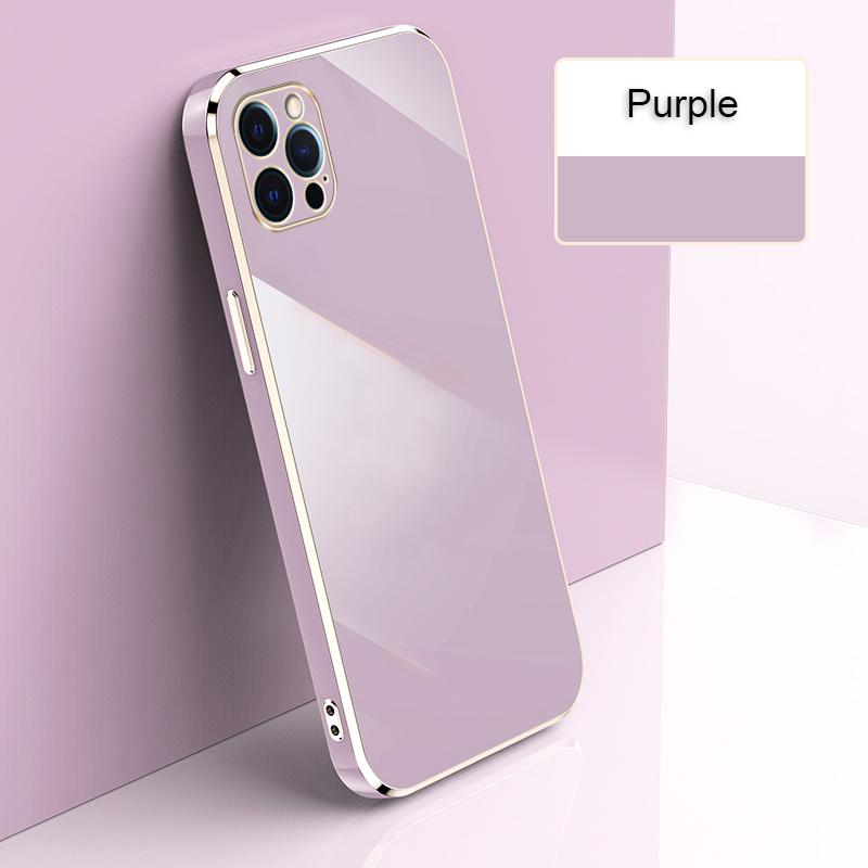 Роскошный 6D гальванический позолоченный блестящий цветной чехол-бампер для телефона для iPhone Samsung Xiaomi Oppo Moto Girls Мягкая силиконовая противоударная задняя крышка