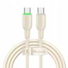Mcdodo Usb-C Fast Charging Cable For Samsung Apple Usb Type C 65W 1M Led Beige