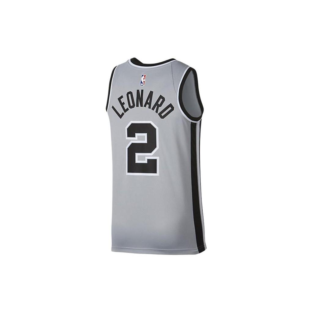 Nike Баскетбольная майка Kawhi Leonard Statement Graphic Loose Breathable для мужчин, серая 877224-007