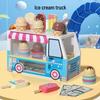Ice Cream Cart Wooden Playset for Kids: Educational Toy With Color and Shape Recognition