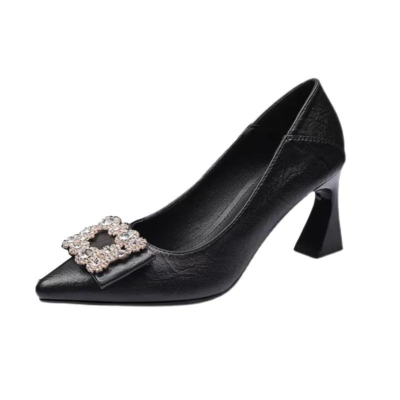Женская мода Sweet El Work Office Square Health Shoes Lady Casual Beige Sexy Party Night Club Health Pmps Ga28