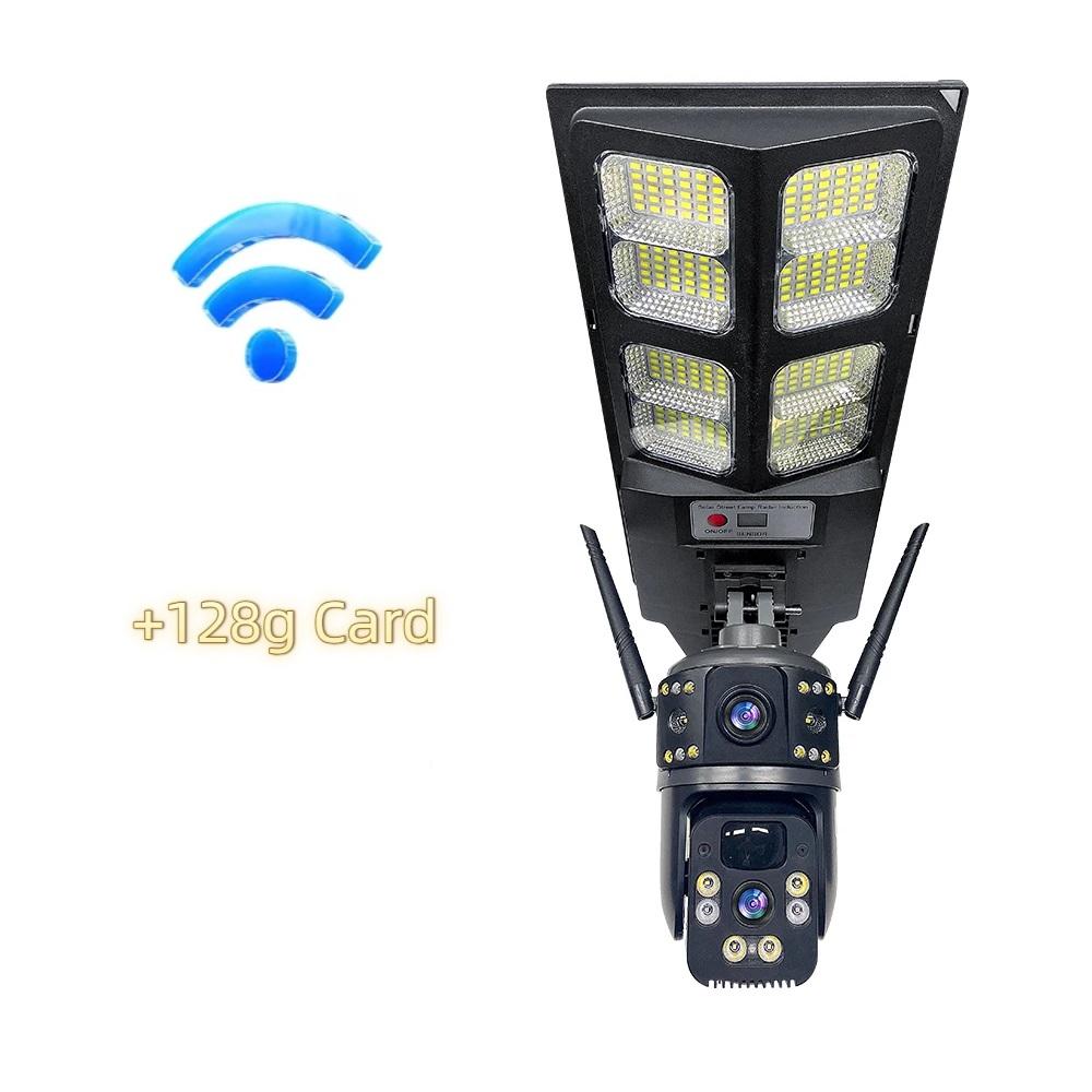 2-in-1 Solar Street Light – Courtyard Lamp & Security Camera, Auto Solar Charging Surveillance